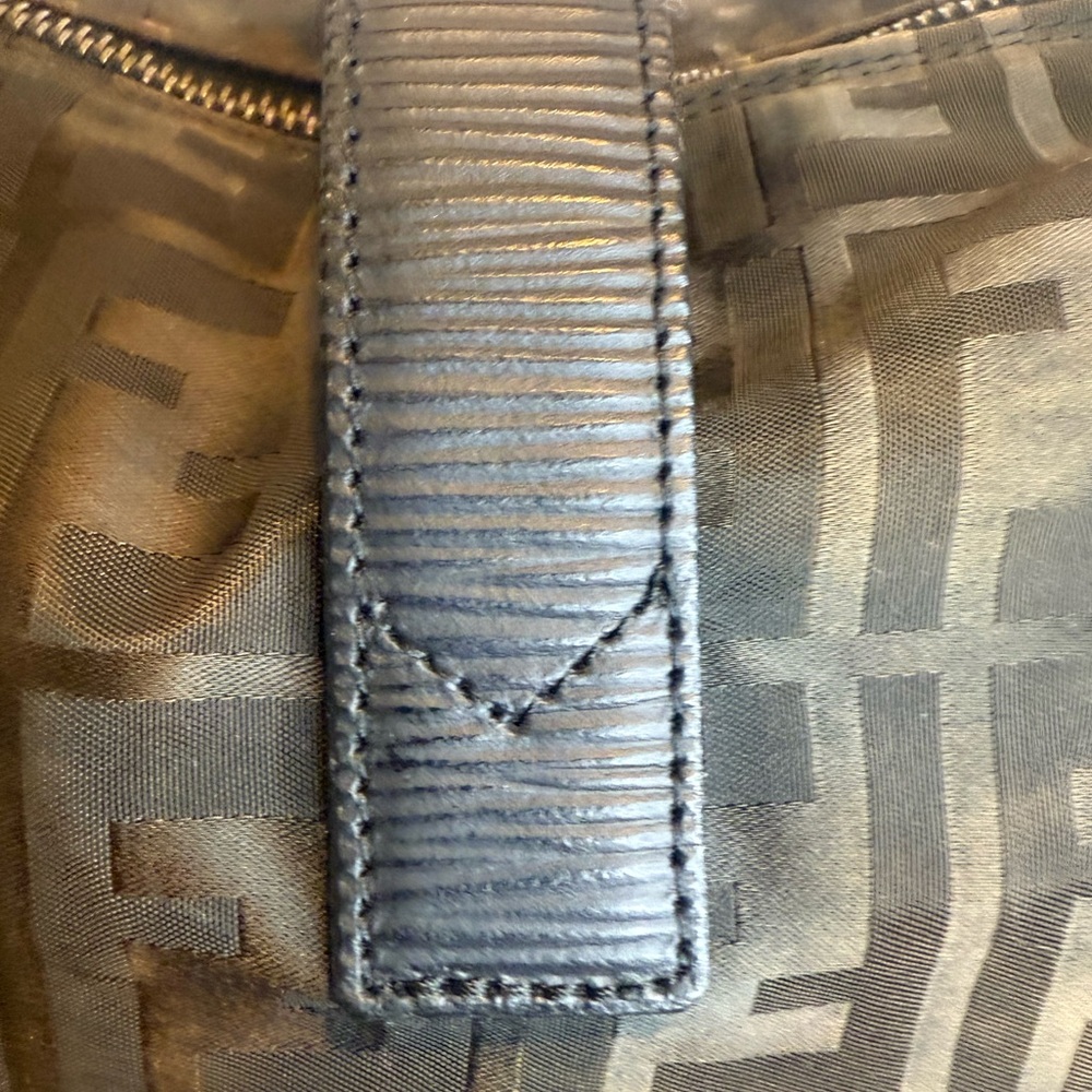 FENDI FF ZUCCA NYLON LEATHER MONOGRAM TRAVEL BAG TOTE PURSE UNISEX - Picture 11 of 16